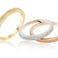 ハーフエタニティリング-婚約指輪-結婚指輪