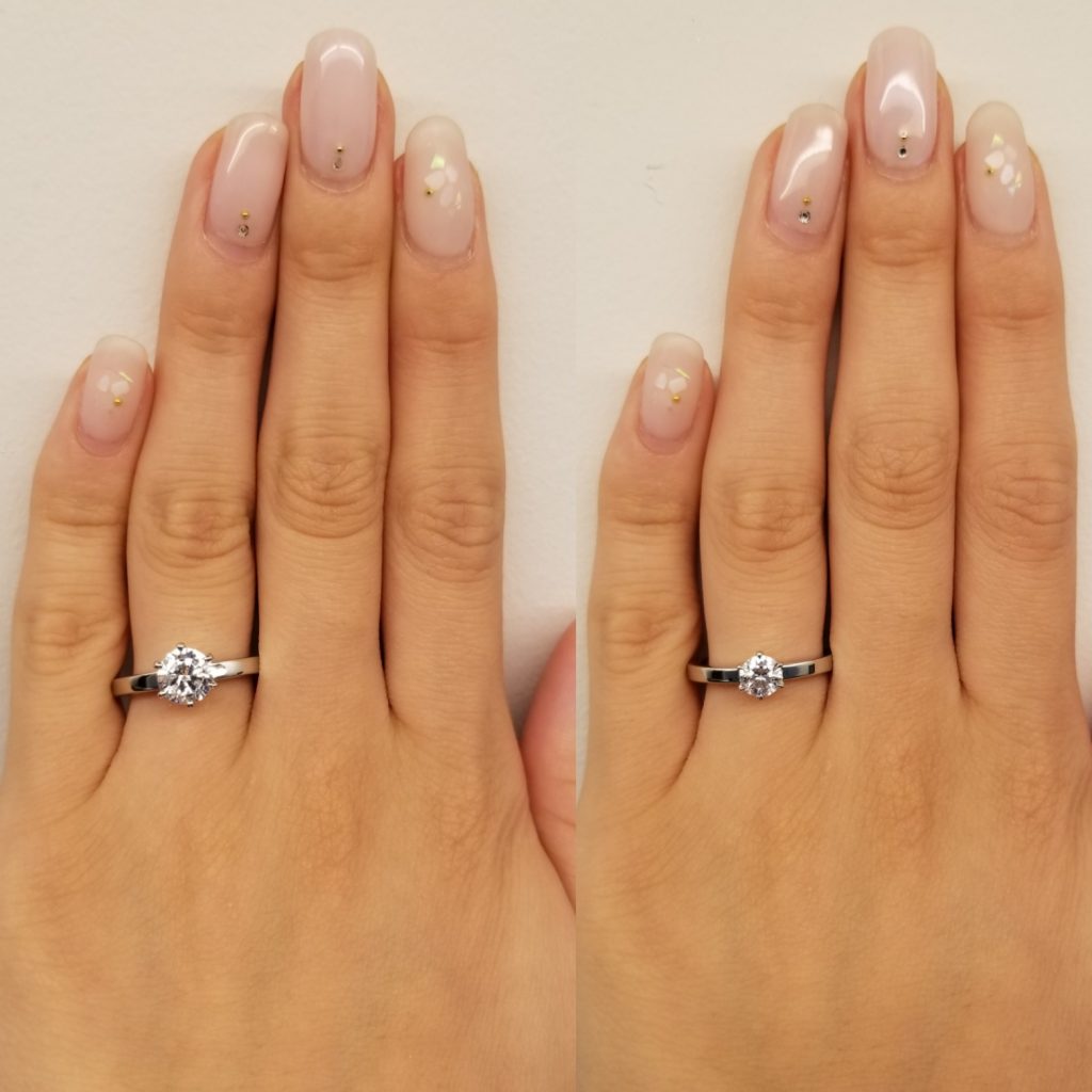 婚約指輪-エンゲージリング-プロポーズ-デザイン-比較−0.5カラット−１カラット